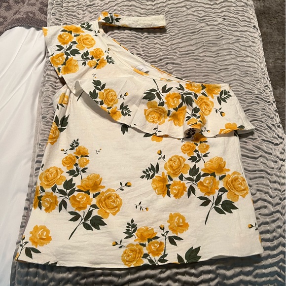 L'Academie Seberg Ruffle Floral Top Small - Picture 5 of 8